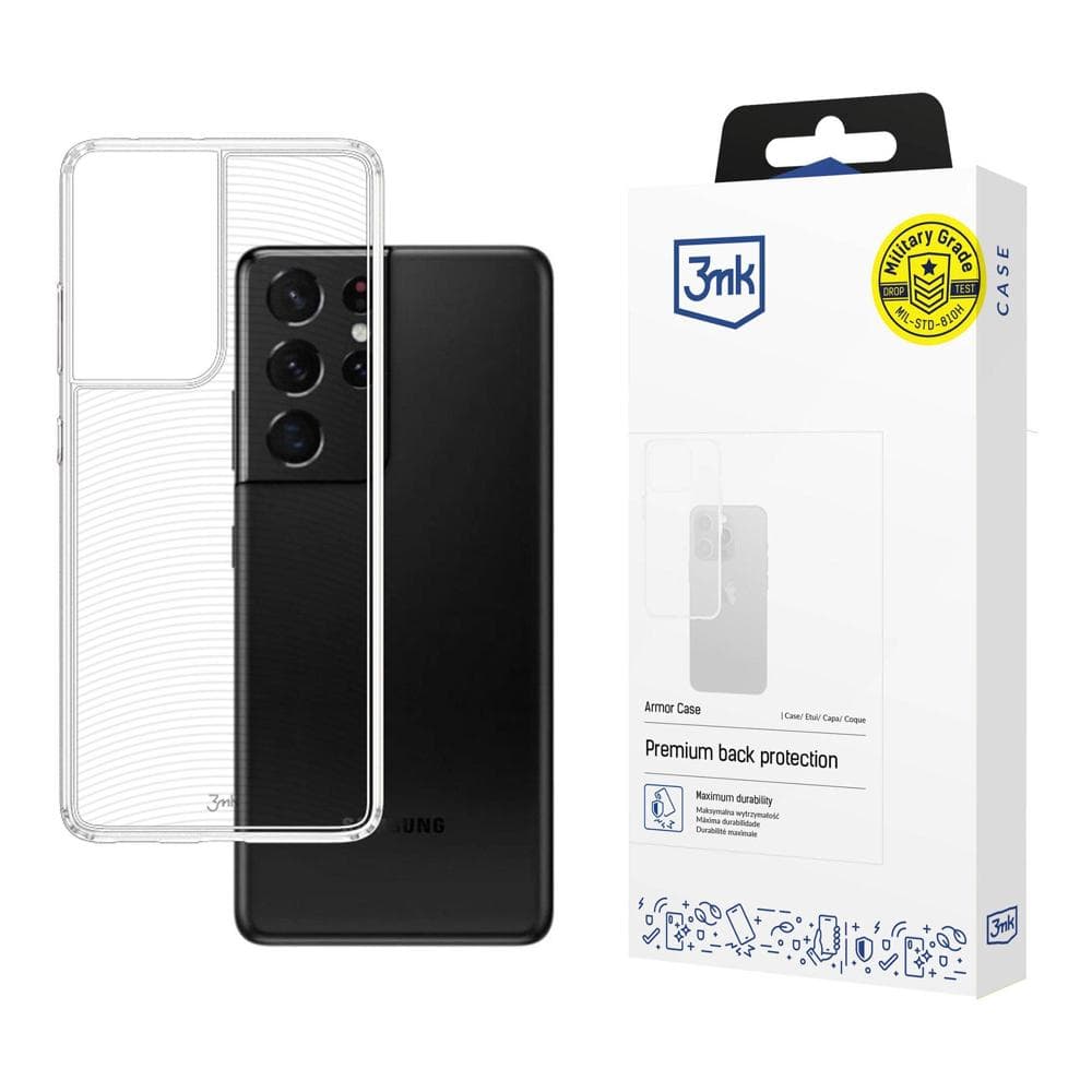 3mk Armor ovitek za Samsung Galaxy S21 Ultra 5G - črn