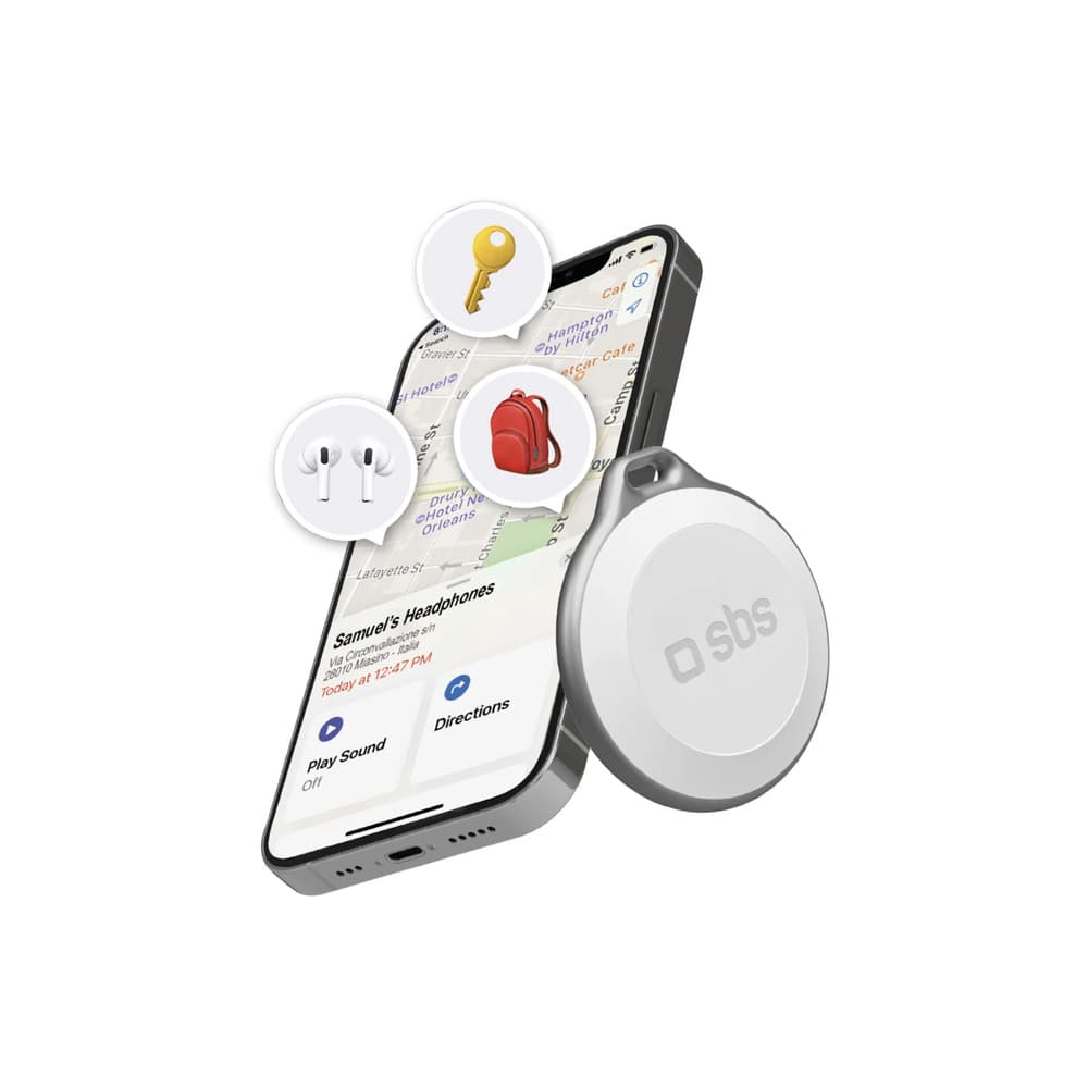 Lokalizator SBS Track My Circle vodoodporen IP65 z Apple Find My, bel
