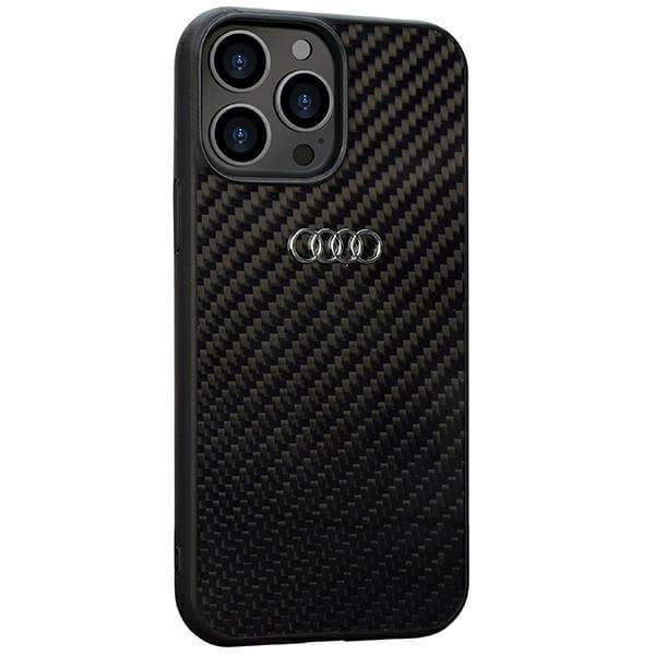 Ovitek Audi Carbon Fiber za iPhone 13 Pro Max - črn 2