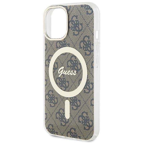 Etui Guess IML 4G MagSafe za iPhone 15 - rjav 6