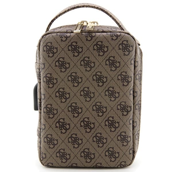 Guess GUHBP4RPSW organizator torba - rjava/rjava 4G Printed Stripes 3