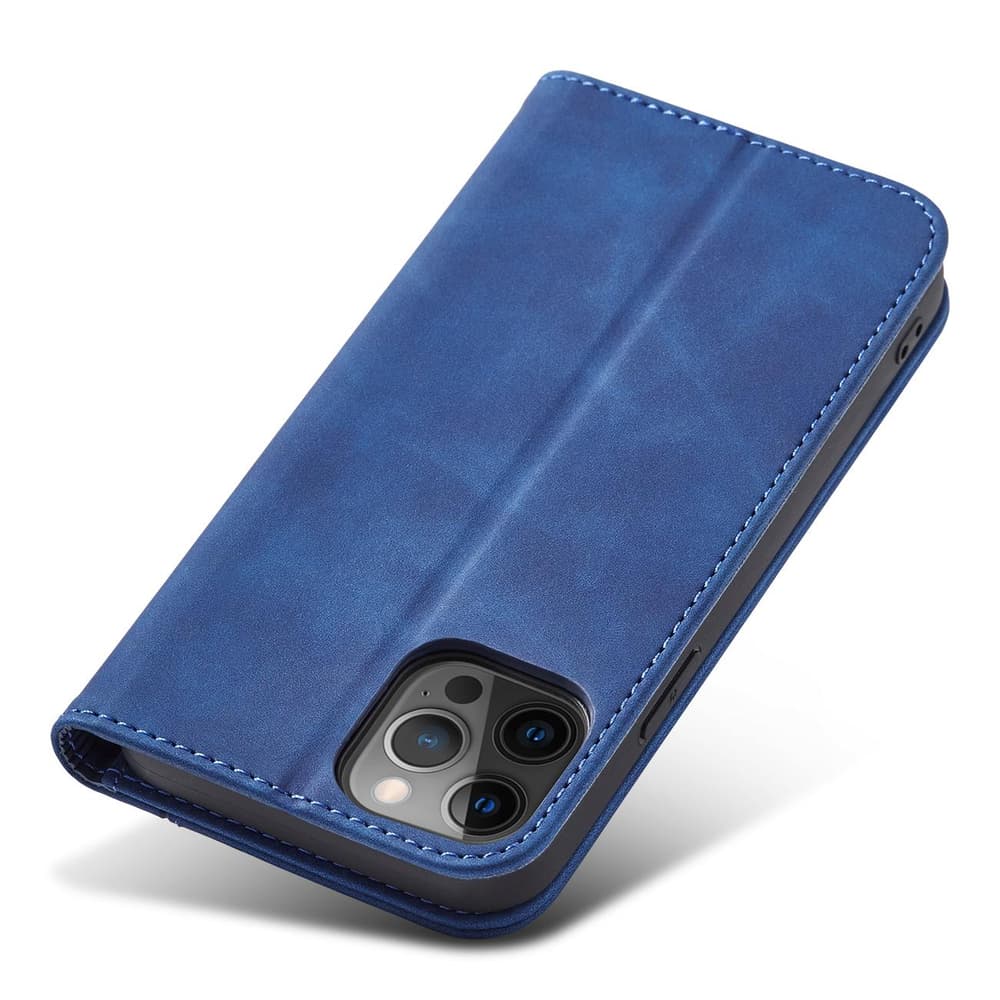 Ovitek Magnet Fancy Case za iPhone 12 Pro Max (denarnica, stojalo), modri 5