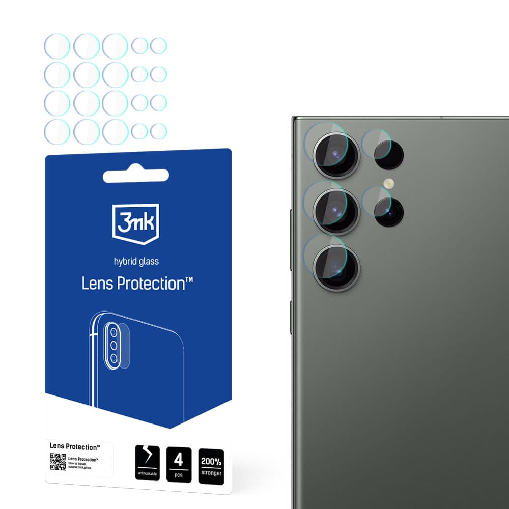 3mk Lens Protection™ hibridno steklo za kamero Samsung Galaxy S24 Ultra