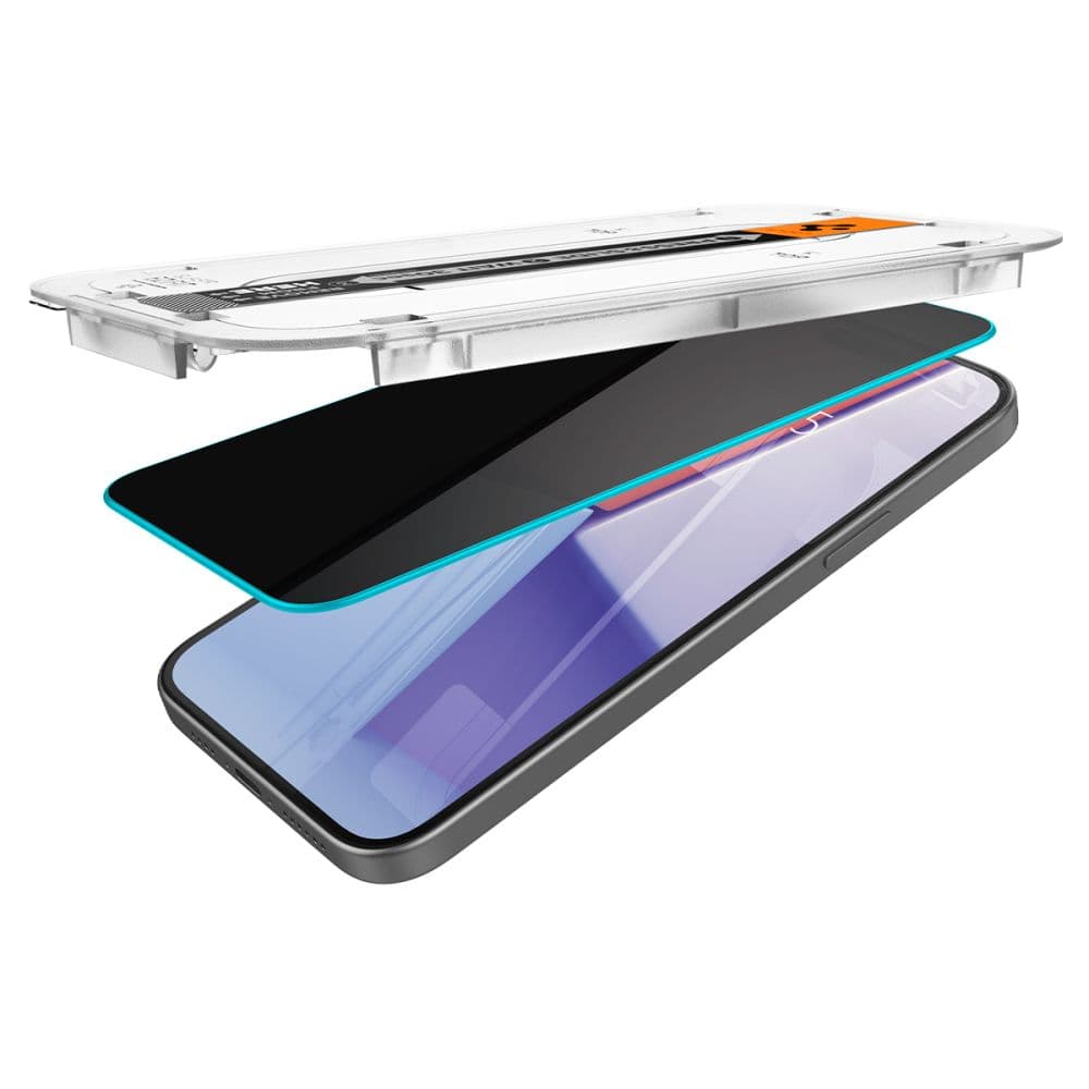 Spigen Glas.tR EZ Fit Privacy kaljeno steklo za iPhone 15 Plus 5