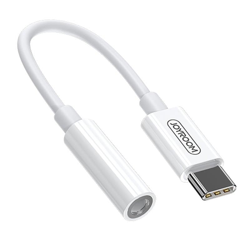 Joyroom adapter mini jack 3.5 mm / USB-C (bel)