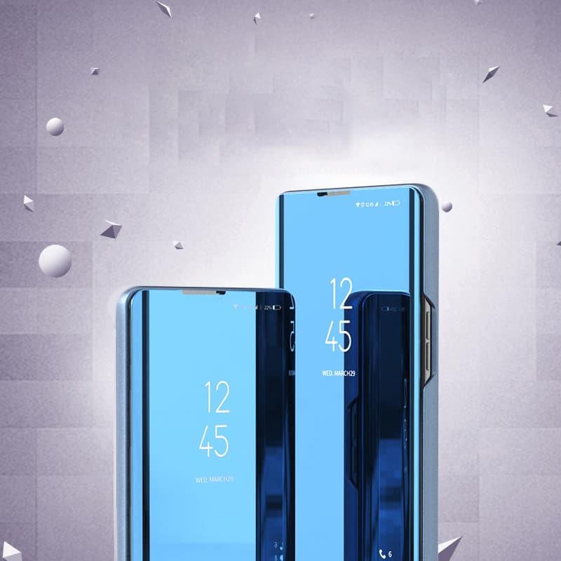 Hurtel Clear View Case etui za Realme C31 Flip, črn 4