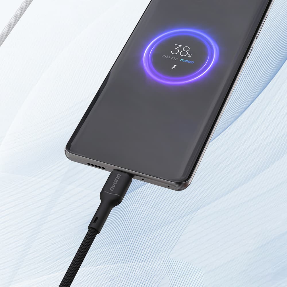 Dudao L9T 5A USB-A na USB-C kabel, 1m, črn 4