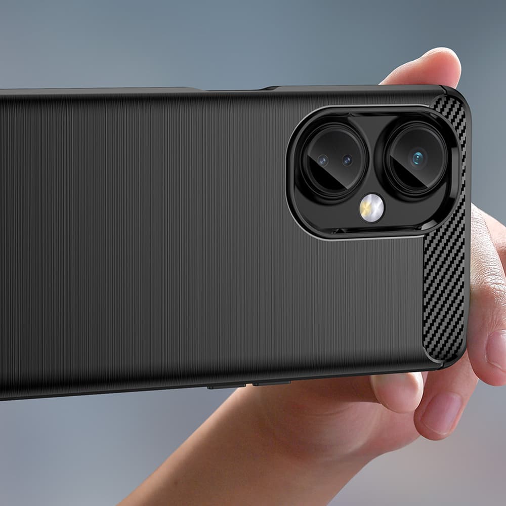 Carbon Case silikonski ovitek za OnePlus Nord CE 3 (črn) 5