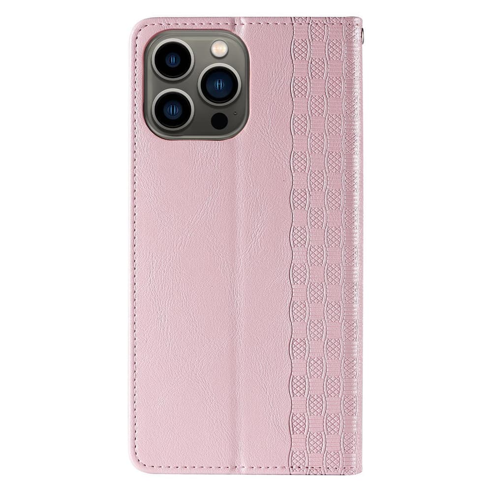 Ovitek Magnet Strap Case za iPhone 13 Pro Max (denarnica, vrvica), roza 6