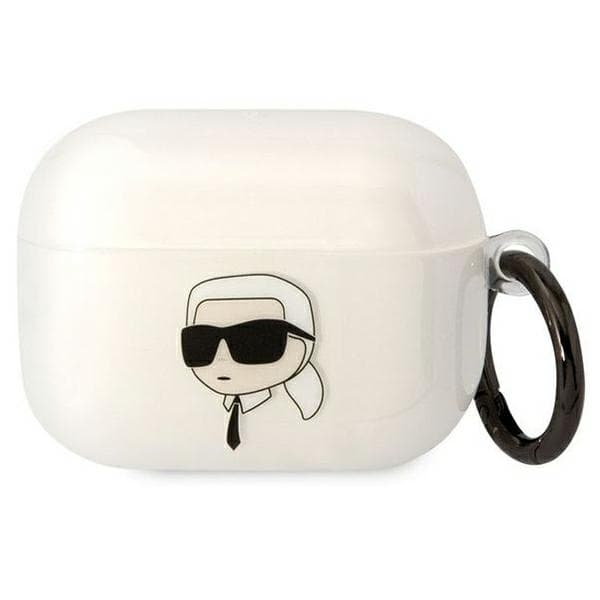 Karl Lagerfeld etui za AirPods Pro, Karl's Head, prozoren