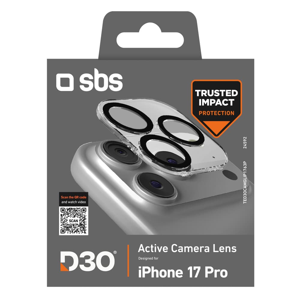 SBS Camera Glass D3O zaščita kamere za iPhone 17 Pro 2