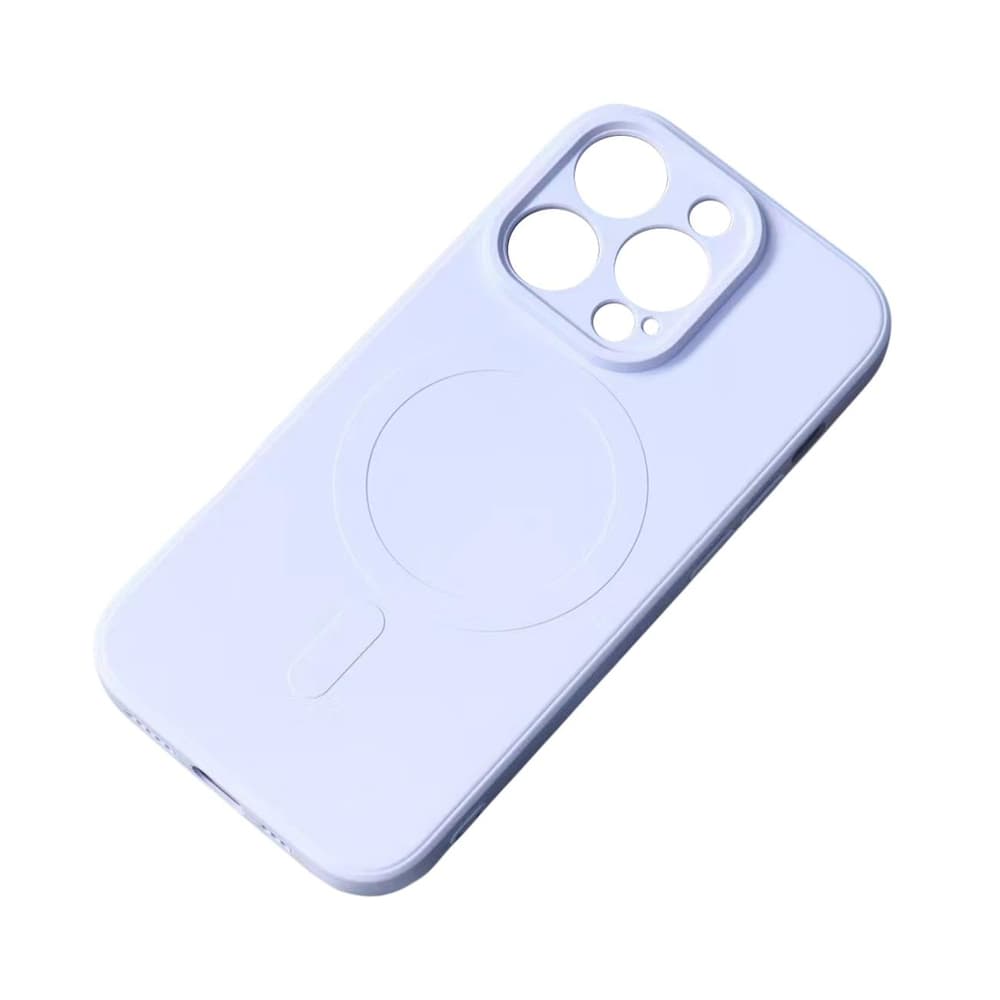 Modra MagSafe silikonska ovitek za iPhone 15 Pro