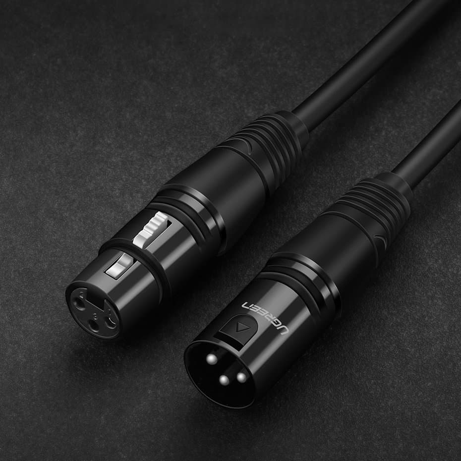 Ugreen AV130 avdio kabel XLR (ženski) - XLR (moški) 2m - črn 6