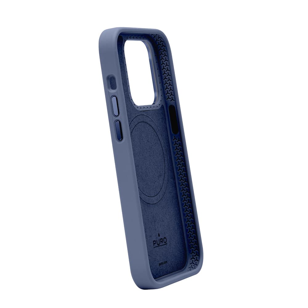 Puro Icon Mag Pro Magsafe silikonski ovitek za iPhone 15 Pro Max - temno moder 3