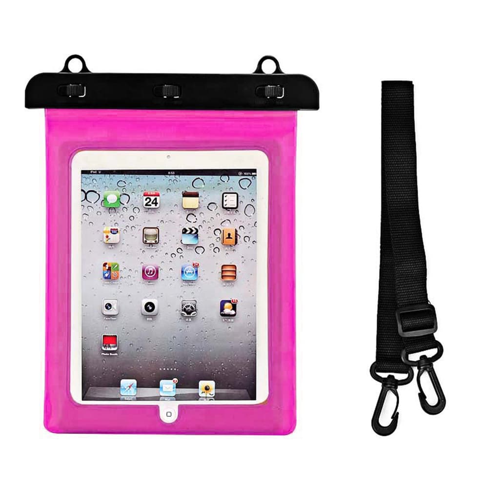 Vodoodporna PVC torbica za tablico - roza