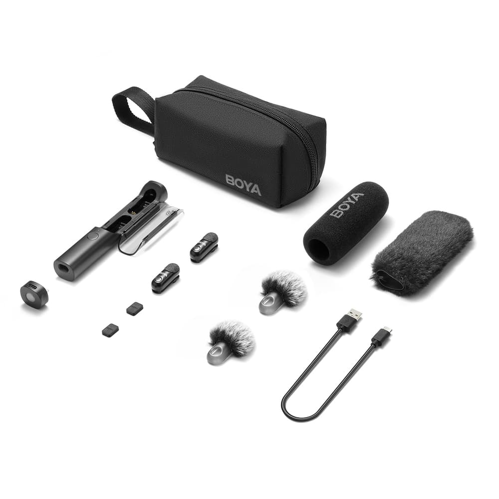 Boya Magic-05 brezžični mikrofon, 2.4GHz, USB-C, črn 2