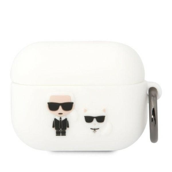 Karl Lagerfeld Silicone etui za AirPods Pro belo