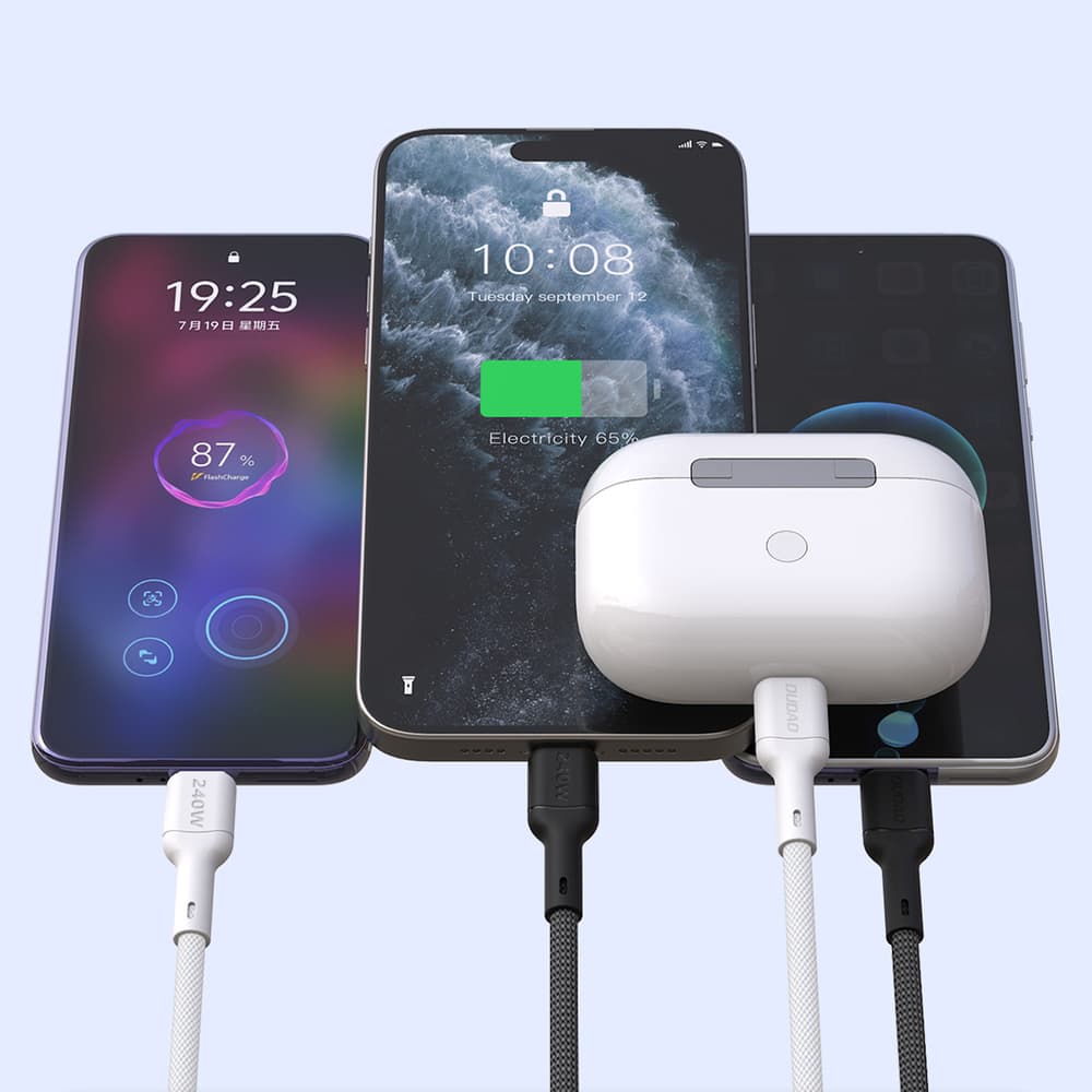 Dudao L9C Max USB-C - USB-C Kabel 2m, 240W PD, Črn 6