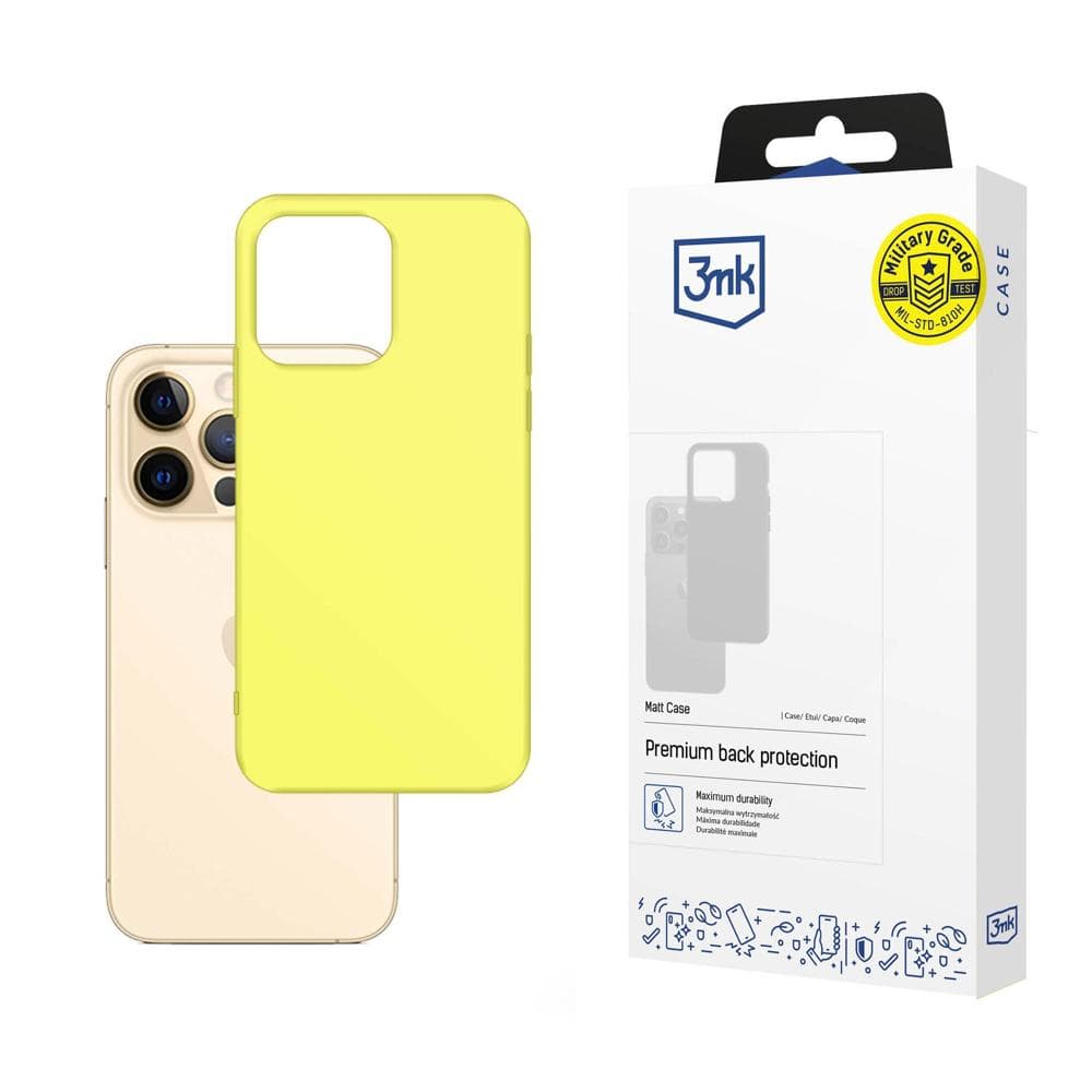 3mk Matt Case - rumena (lime) za iPhone 13