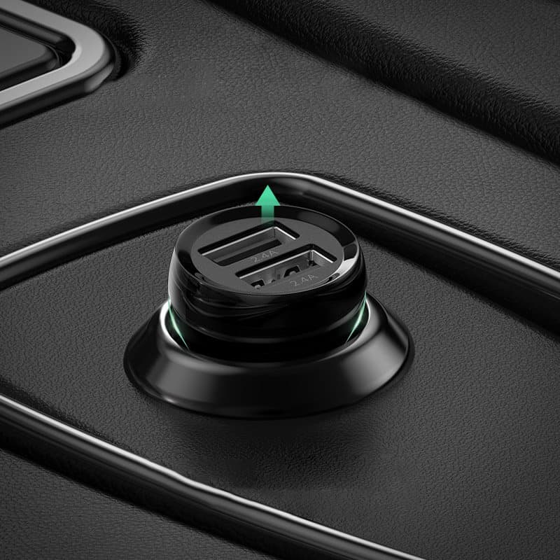 Ugreen avto polnilec 2x USB 24W 4.8A - črn 3