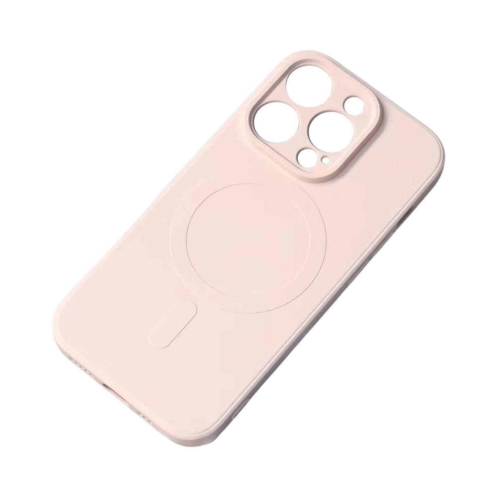 MagSafe ovitek iz silikona za iPhone 15 Plus - krem