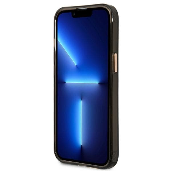 Guess Gold Outline Translucent MagSafe etui za iPhone 13 Pro Max - črna 5