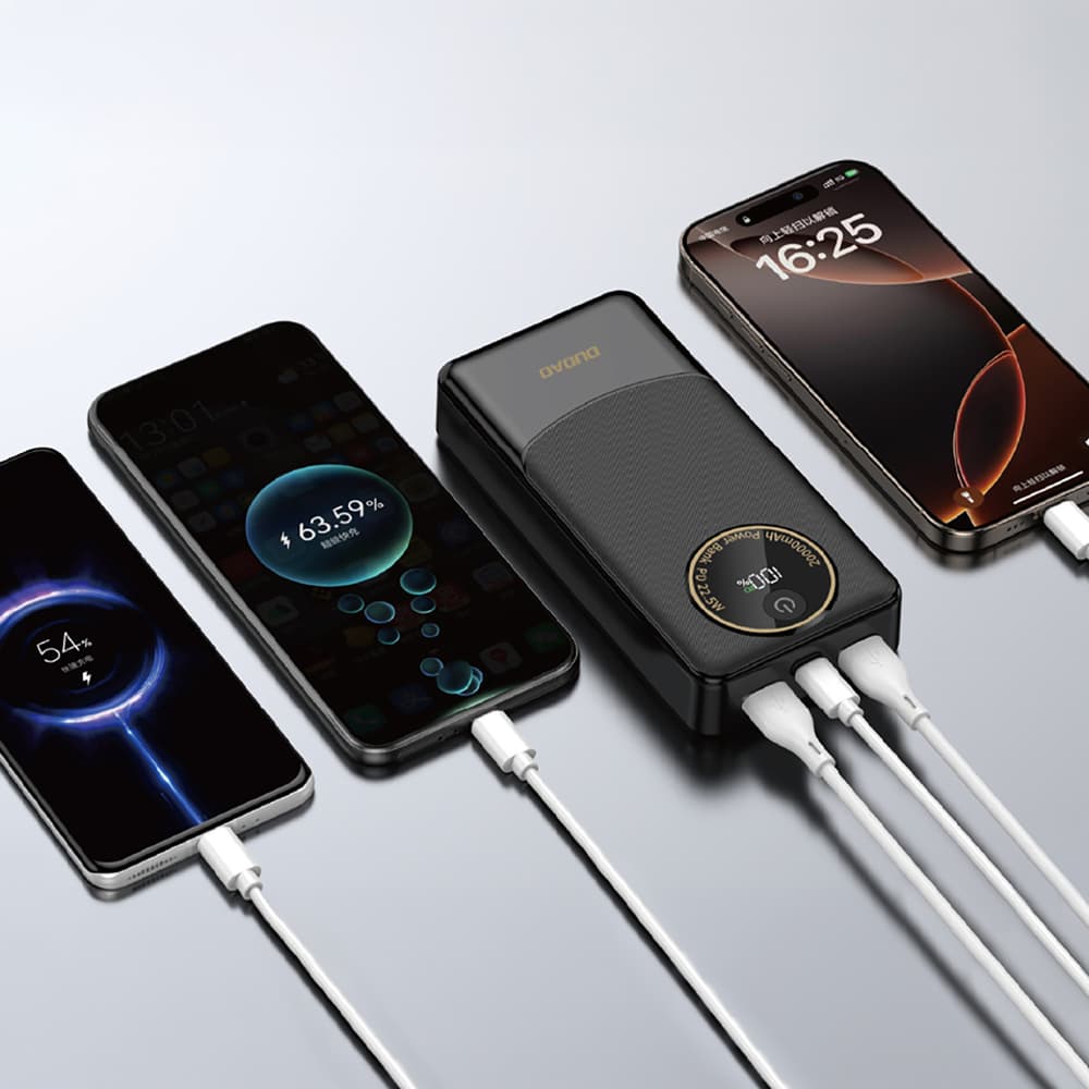 Dudao K12Pro Power Bank 22.5W PD 20000mAh USB-A, USB-C 5