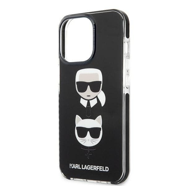 Karl Lagerfeld Karl & Choupette Head ovitek za iPhone 13 Pro Max - črn 6