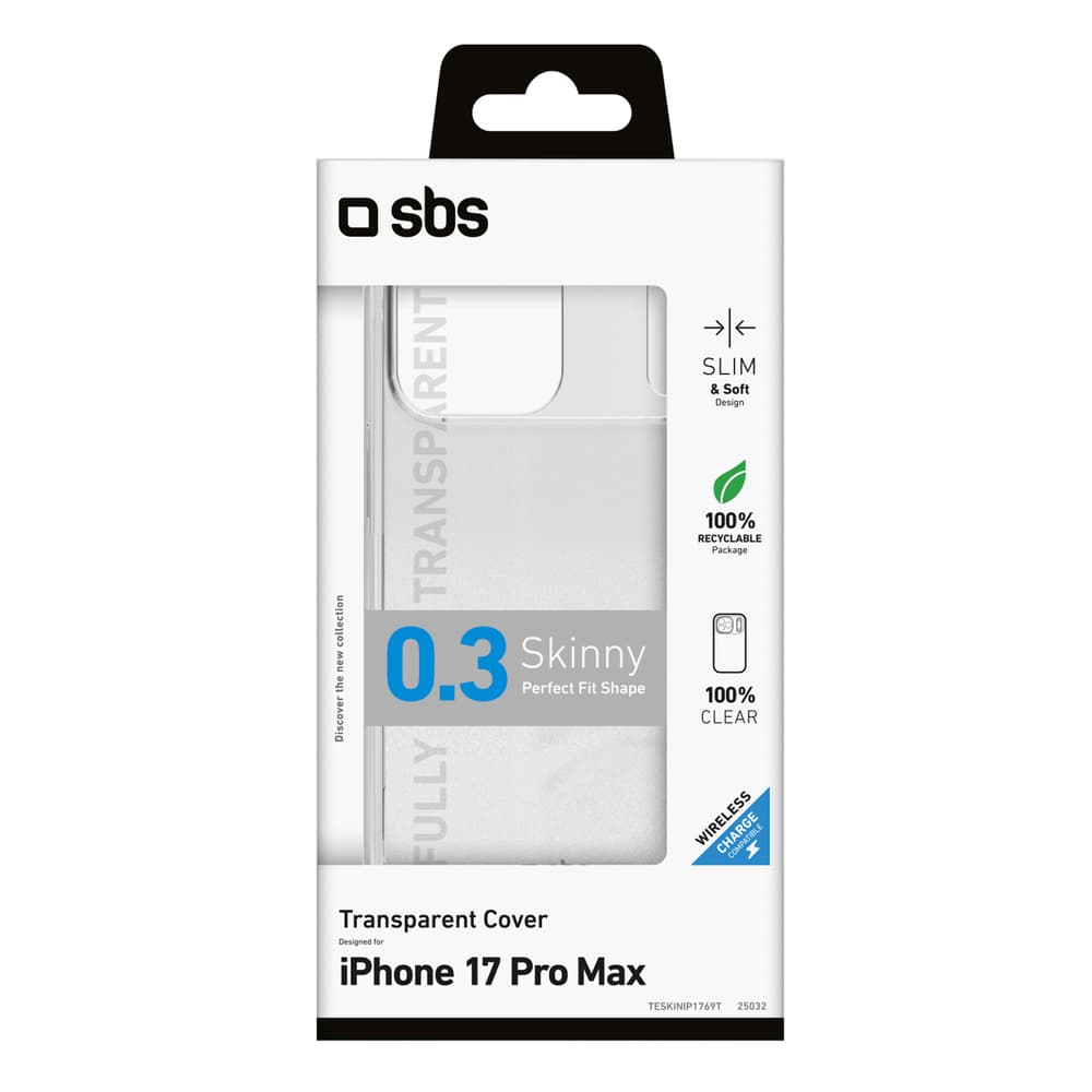 SBS Skinny ovitek za iPhone 17 Pro Max - prozoren 2