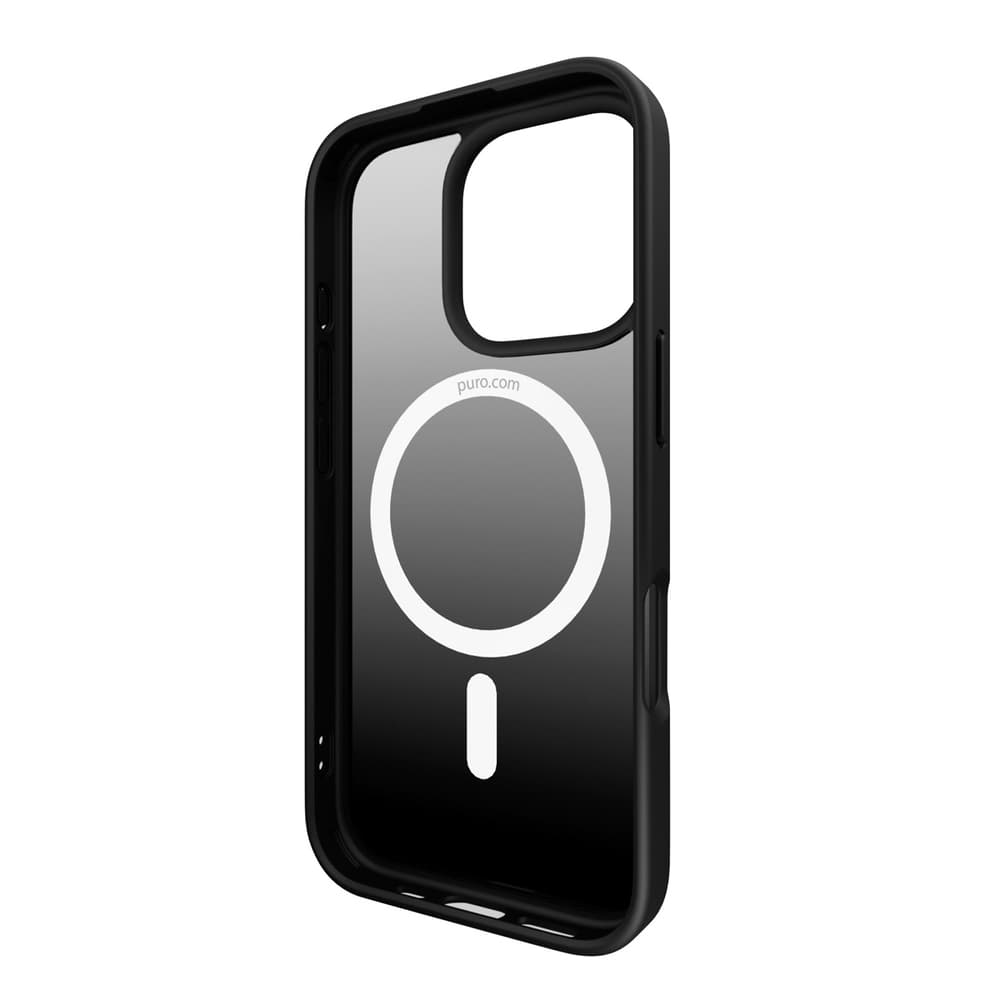 Puro Gradient MagSafe silikonski ovitek za iPhone 16 Pro Max - črn 2