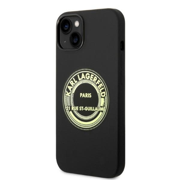 Ovitek Karl Lagerfeld Silicone RSG za iPhone 14 Plus, črn 2