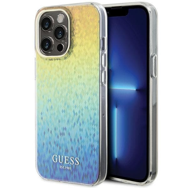 Ovitek Guess IML Faceted Mirror Disco za iPhone 15 Pro Max - Pisano