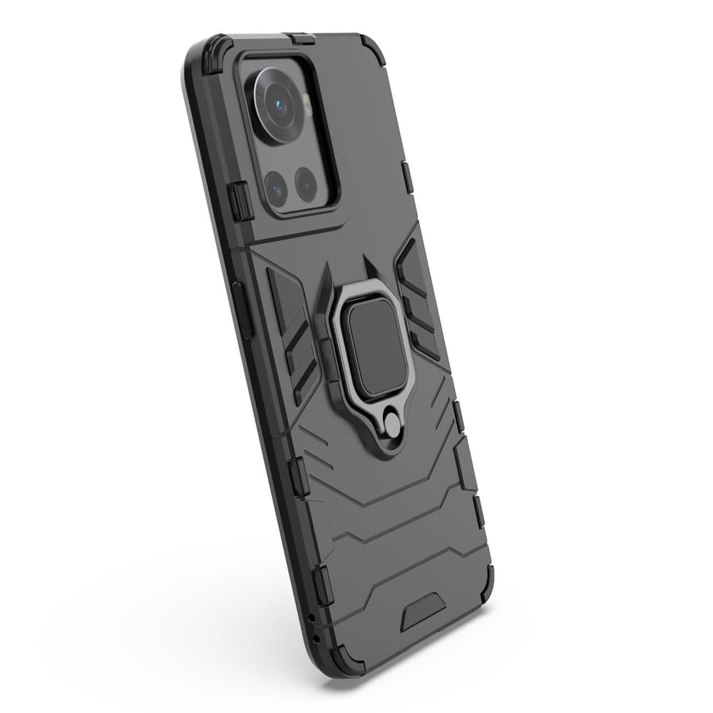 Ovitek Ring Armor za OnePlus Ace, črni 4