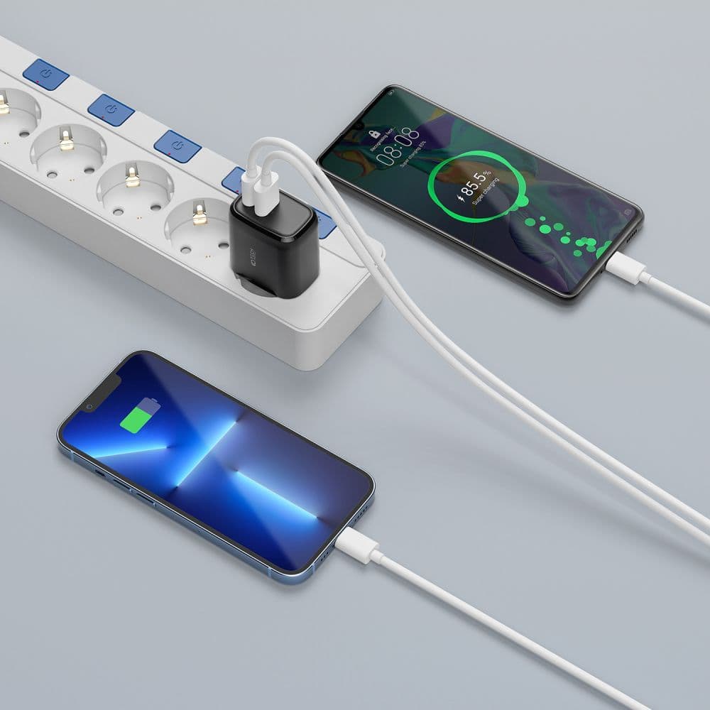 Tech-Protect C20W polnilnik USB-C PD 20W / USB-A QC 3.0 - črn 7
