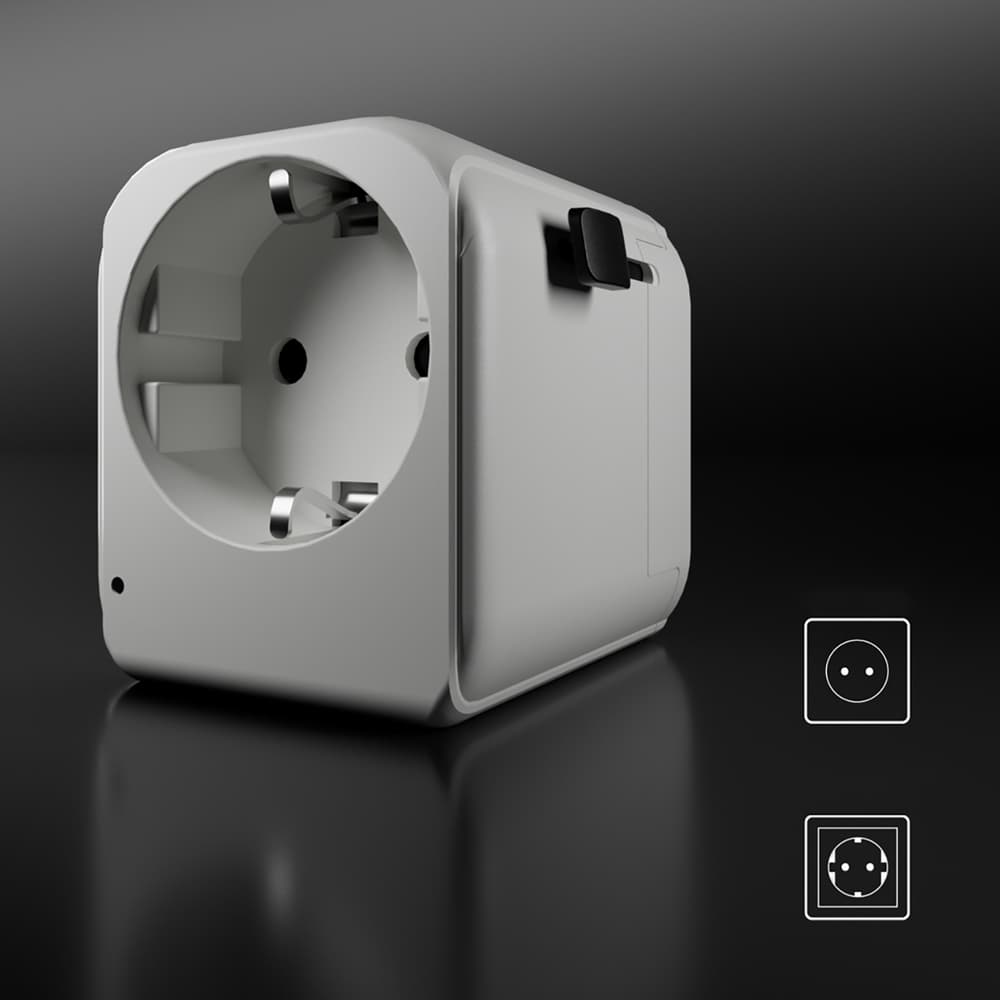 SBS univerzalni potovalni adapter EU 2xUSB-A (bel) 4