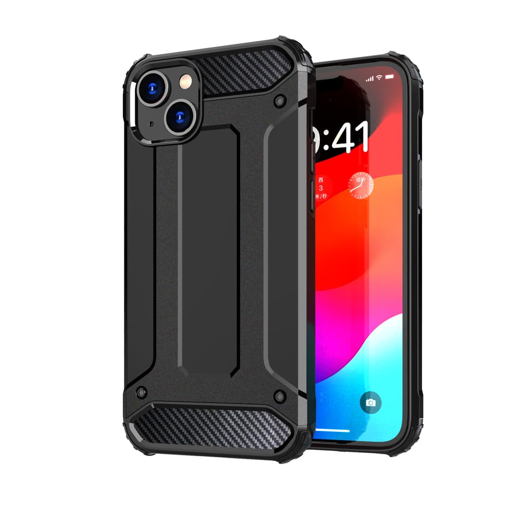 Hibridni ovitek Armor za iPhone 15 Plus Hurtel - moder 2