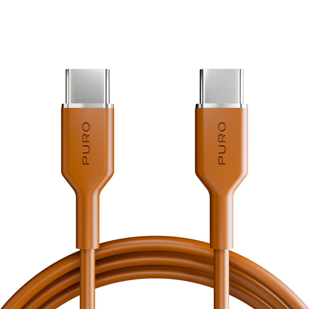 Puro ICON USB-C vtični kabel 1.5m - Oranžna