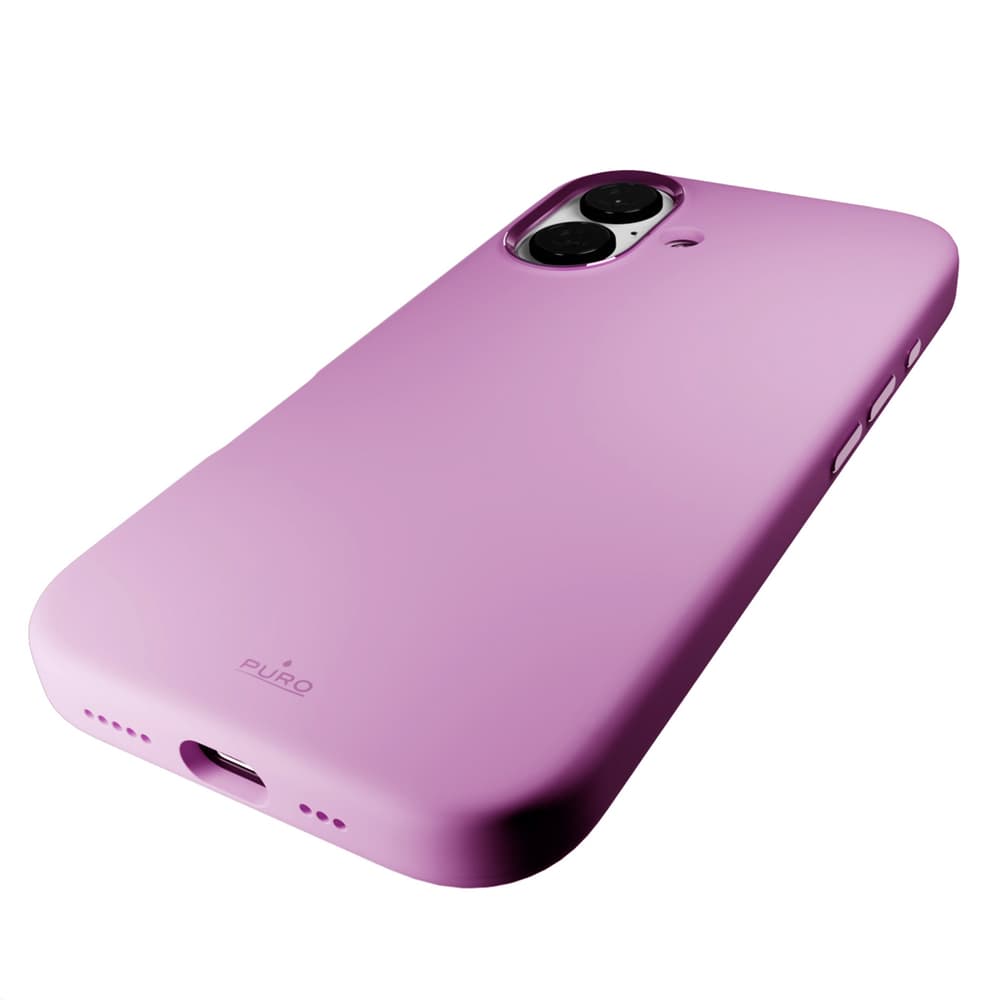 Puro Icon Mag Pro MagSafe silikonski ovitek za iPhone 16 - Roza 8