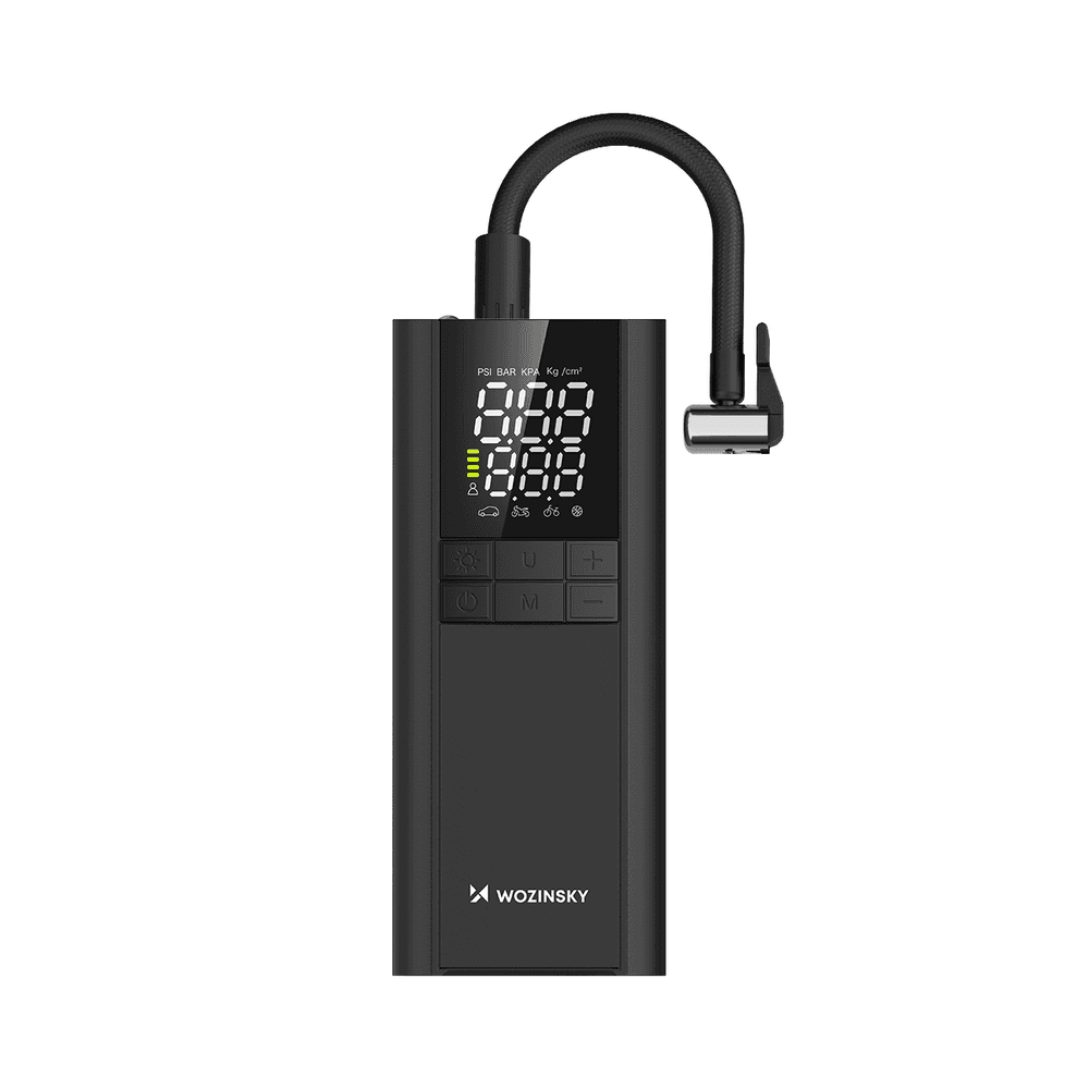 Wozinsky WPEP-8000 kompresor, električna tlačilka, 8000mAh powerbank, svetilka, črna 3