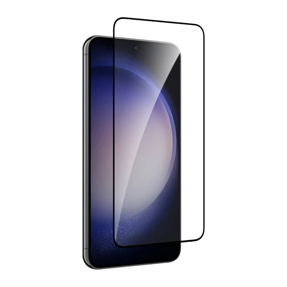 Puro Frame kaljeno steklo s črnim robom za Samsung Galaxy S25 / S24