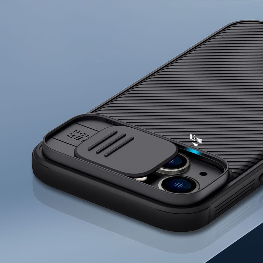 Nillkin CamShield Pro ovitek za iPhone 14 Plus s ščitom za kamero, moder 8