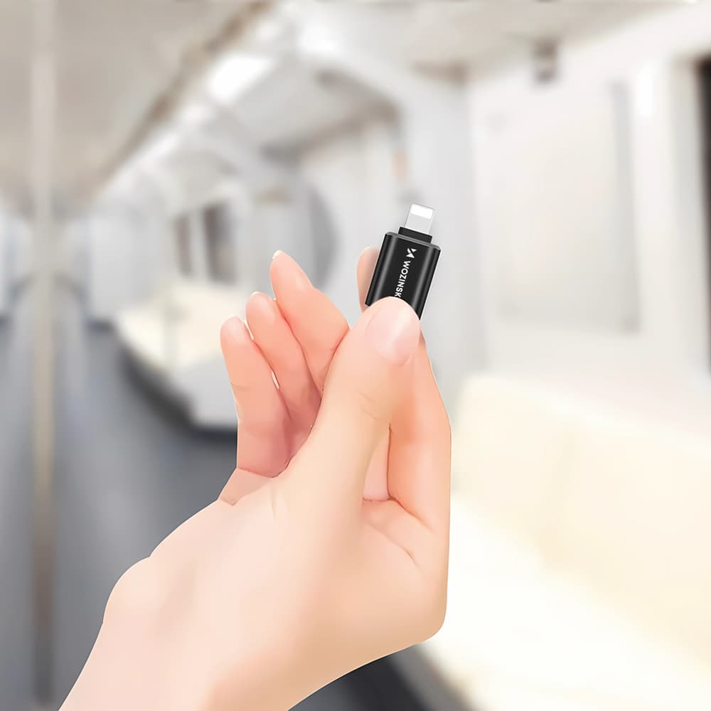 Wozinsky WALA-01 Lightning na USB-A OTG adapter (črn) 6