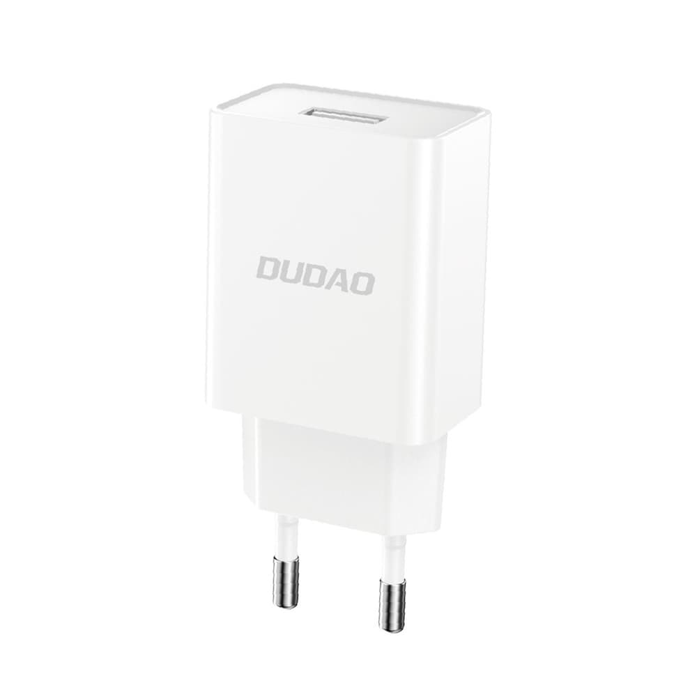Dudao A4EU USB-A 2.1A omrežni polnilnik + USB-A na USB-C kabel - bel 2