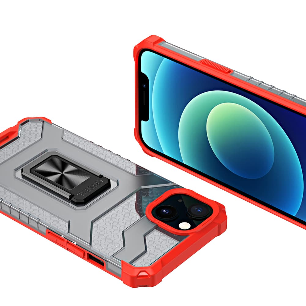 Hurtel Crystal Ring ohišje za iPhone 13 mini, rdeče 5