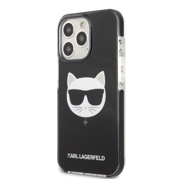Karl Lagerfeld Choupette Head ovitek za iPhone 13 Pro Max, črn 2
