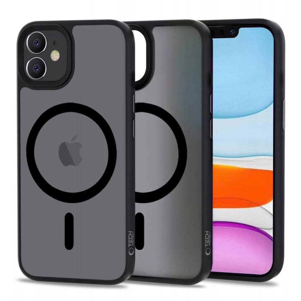 Tech-Protect MagMat MagSafe etui za iPhone 11 - mat črn