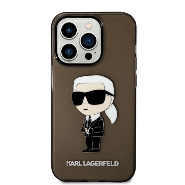 Etui Karl Lagerfeld Ikonik Karl za iPhone 14 Pro - črni 3