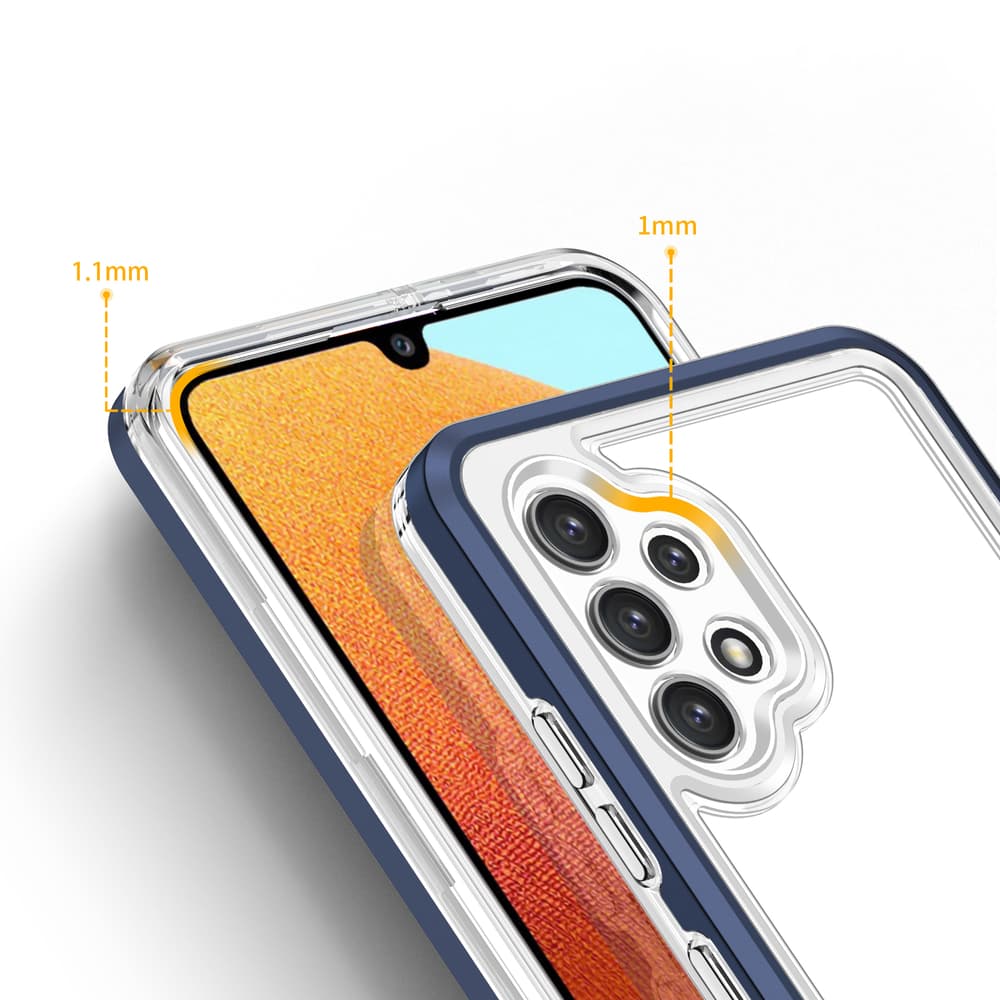Hurtel ovitek Clear 3in1 za Samsung Galaxy A32 5G, moder 4