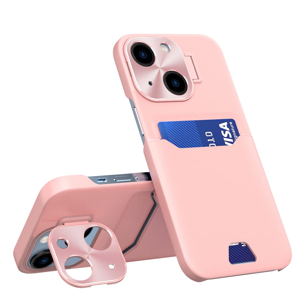 Hurtel ovitek z oporo za iPhone 14 Plus, roza