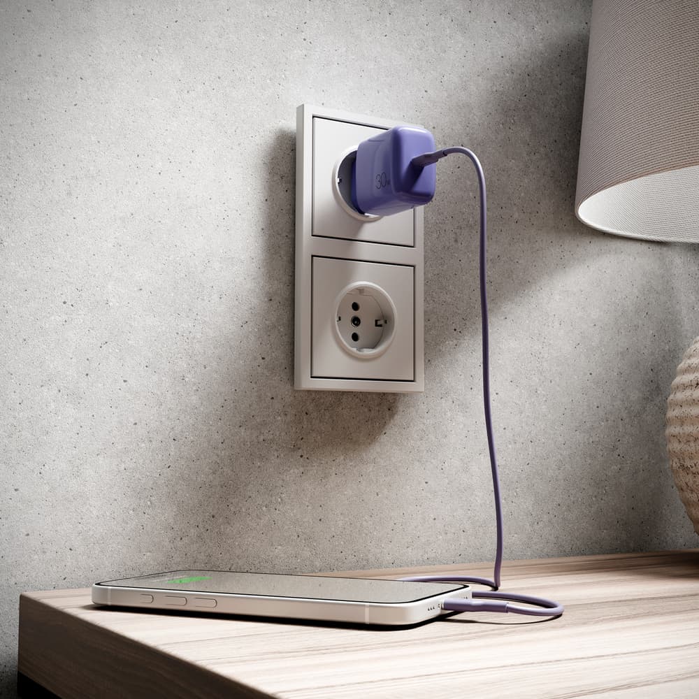 Puro Pro Lite 30W USB-C polnilec (škrlat) 7